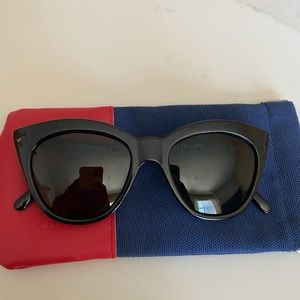 LeSpecs Halfmoon Magic Black Sunglasses